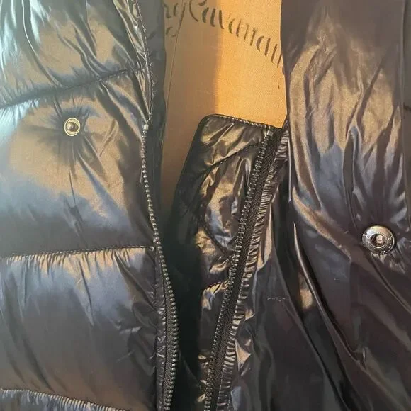 UNIVERSAL STANDARD | blue black kanda asymmetrical puffer coat S NWT $248 - Picture 11 of 16